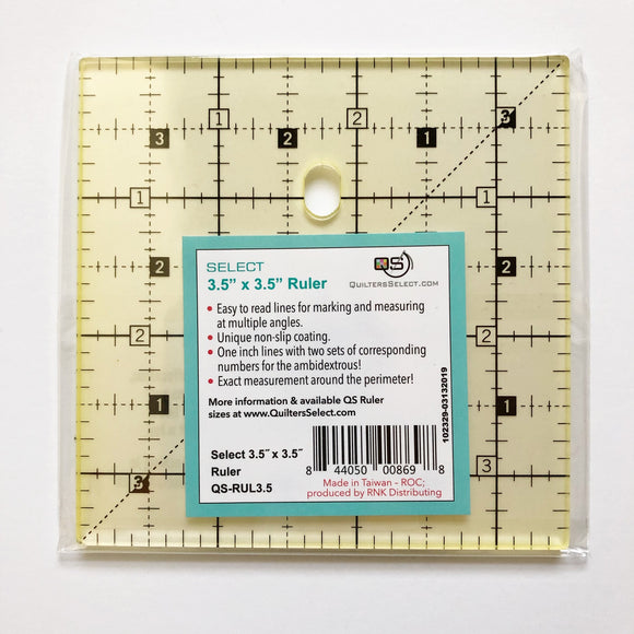 Quilter's Select 3.5 X 3.5 Inch Ruler
