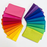 Kona Cotton Fat Eighth Bundle Rainbow Colorway