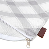 Mad For Plaid Mesh Project Bag, Charcoal
