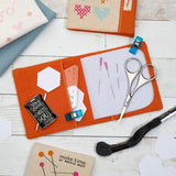 Make Time Large Needle Case, Crossed Stitched Hearts
