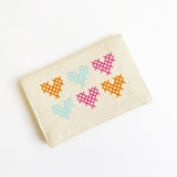 Make Time Small Needle Case, Crossed Stitched Hearts