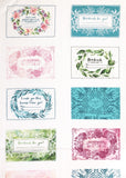 Moody Bloom, Digital Quilt Label Panel