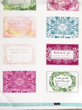 Moody Bloom, Digital Quilt Label Panel