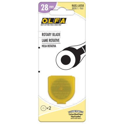 Olfa Replacement Rotary Blade, 28mm 2Pk
