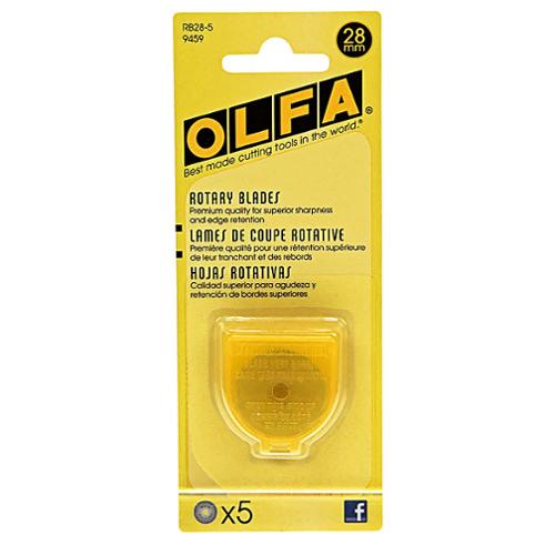 Olfa Replacement Rotary Blade, 28mm 5Pk
