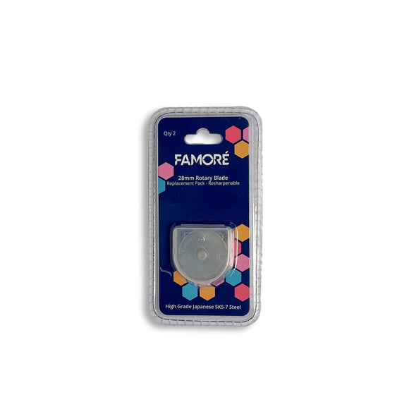 Famore Replacement Blades 28mm 2pk