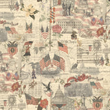 3 Sisters Favorites Collage Patriotic, Porcelain/Multi