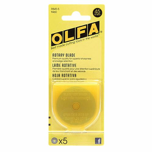 Olfa Replacement Rotary Blade, 45mm 5Pk