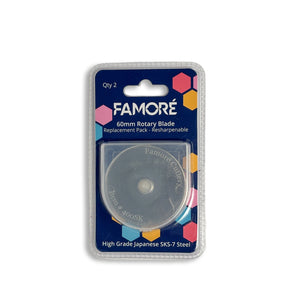 Famore Japanese Steel 60mm Replacement Blades