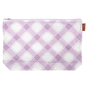 Mad For Plaid Mesh Project Bag, Lilac