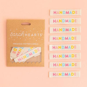 Sew In Labels by Sarah Hearts, Colorful Handmade