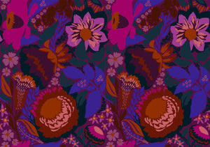Jumpstart, Shadows, Plum 108" Wide