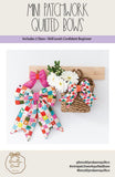 Mini Patchwork Quilted Bows Pattern