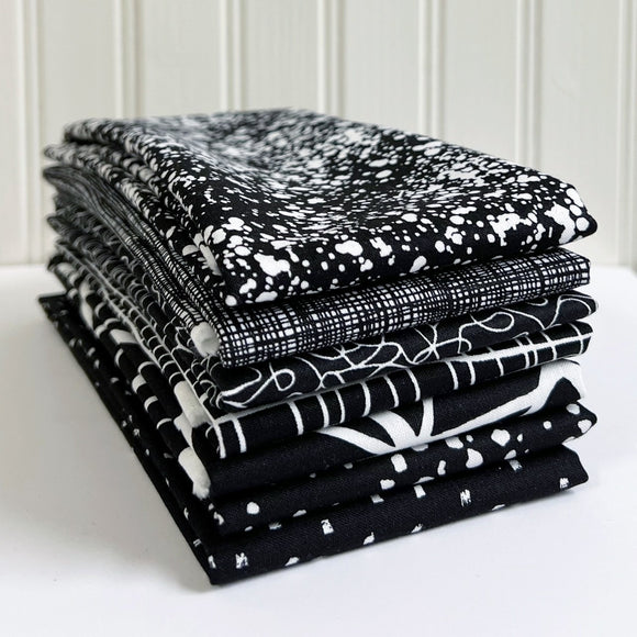 Curated Black and White Quarter Yard Bundle