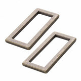 ByAnnie 1-1/2 inch Rectangle Ring Flat, Antique Brass