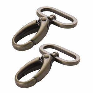 ByAnnie 1-1/2 inch Swivel Hook, Antique Brass