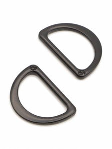 ByAnnie 1-inch D-Ring Flat, Black