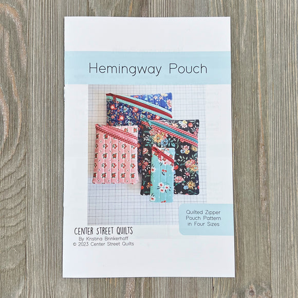 Hemingway Pouch Pattern Hemingway Pouch Pattern – Coneflower Quilt Co