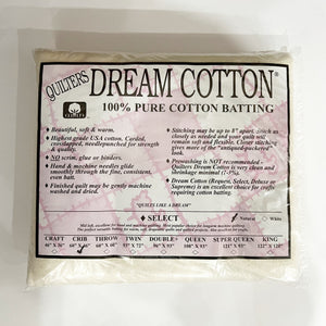 Quilters Dream Cotton Batting, Select Crib, Natural