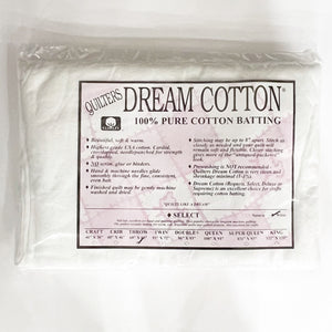 Quilters Dream Cotton Batting, Select Throw, White