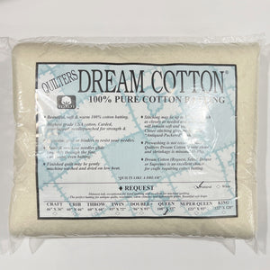 Quilters Dream Cotton Batting, Request Queen, Natural