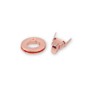 Sallie Tomato, Classic Turn Lock, Small Rose Gold