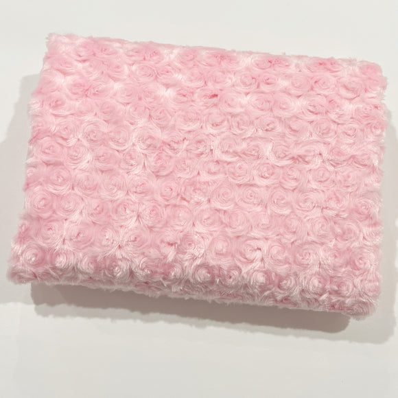 Luxe Cuddle, Rose, Baby Pink 3/4 Yard Cut