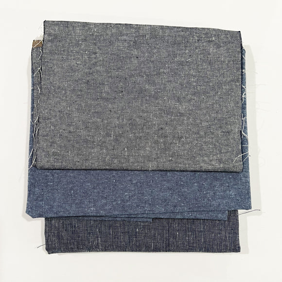 DS135 Assorted Blue/Indigo Woven’s Scrap Bundle