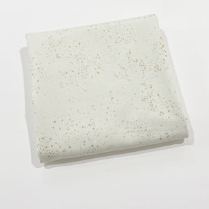 Speckled, White-Gold Metallic 2.5 Yard Cut