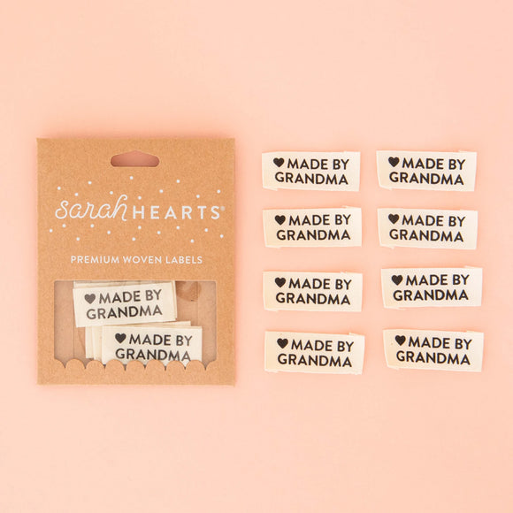 Sew In Labels by Sarah Hearts, Made by Grandma