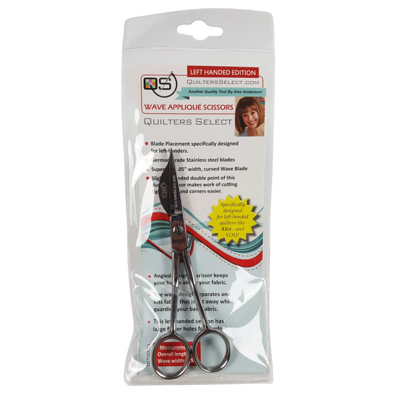 Quilter's Select Wave Applique Scissors, Left Handed
