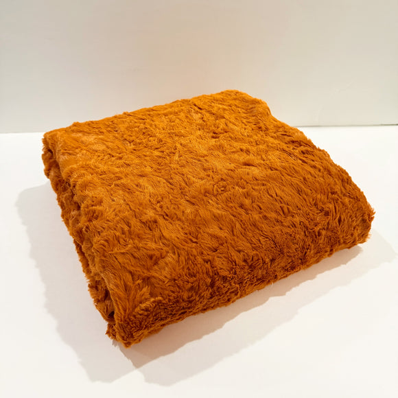 Luxe Cuddle, Marble, Rust - 1 Yard Cut