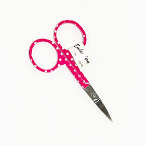 Embroidery Scissors, 3.5" Pink Polka Dot