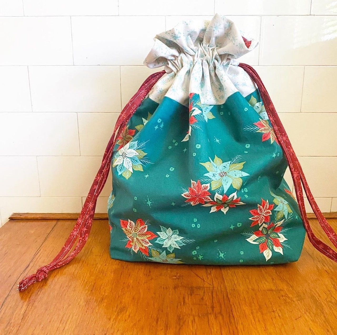 Lined Drawstring Bag Pattern Coneflower Quilt Co