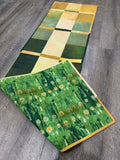 Modern Madras Table Runner Kit, Desert w/Option A Backing