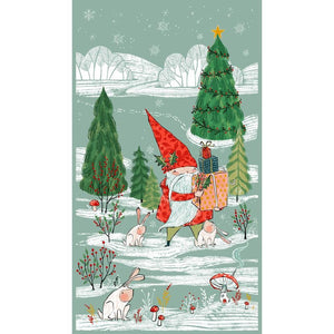 North Pole Forest Love Christmas Cotton Fabric