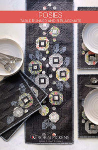 Posies Table Runner and 4 Placemats Pattern