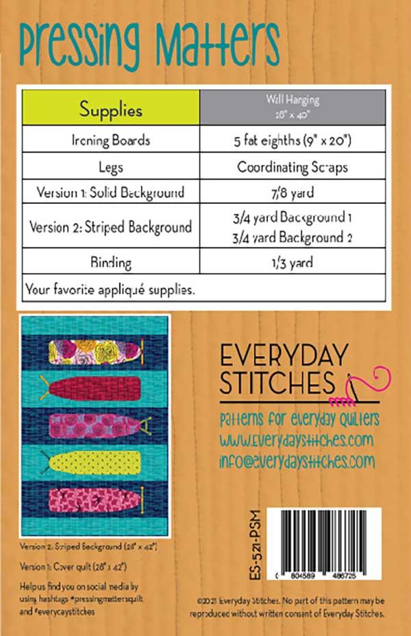 Pressing Matters Pattern – Coneflower Quilt Co