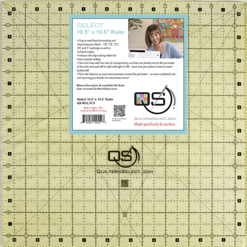 Quilter's Select 10.5 X 10.5 Inch Ruler – Coneflower Quilt Co