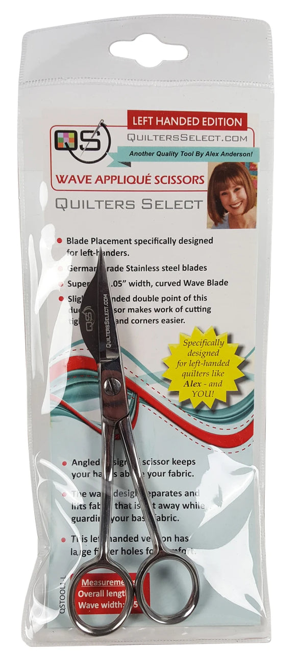 Quilter's Select Wave Applique Scissors, Left Handed