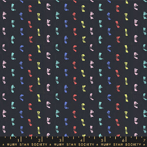 Warp & Weft Ooh Lucky Lucky, Flicker, Soft Black