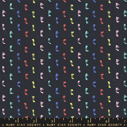 Warp & Weft Ooh Lucky Lucky, Flicker, Soft Black