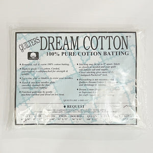 Quilters Dream Cotton Batting, Request Craft, White