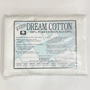 Quilters Dream Cotton Batting, Request Super Queen, White