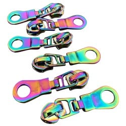 Sassafras Lane #5 Zipper Pulls, Rainbow