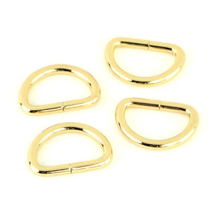 Sallie Tomato D Rings, 3/4" Gold