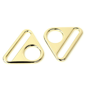 Sallie Tomato Triangle Rings, 1.5" Gold