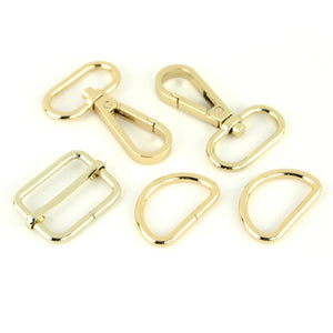 Sallie Tomato Hardware Set, Level 3, 1 in, Gold