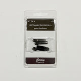 Sallie Tomato #3 Zipper Pulls, Gunmetal