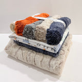 Sweet Strips Cuddle Blanket w/Mighty Jungle, Luxe Quarts Backing